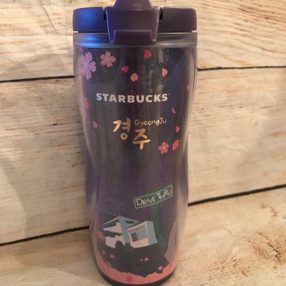 Starbucks Dining Starbucks Gyeongju Purple Glitter Tumbler Vhtf